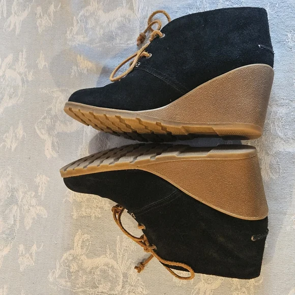 Sperry Harlow suede wedge lace up boots - Picture 5 of 8
